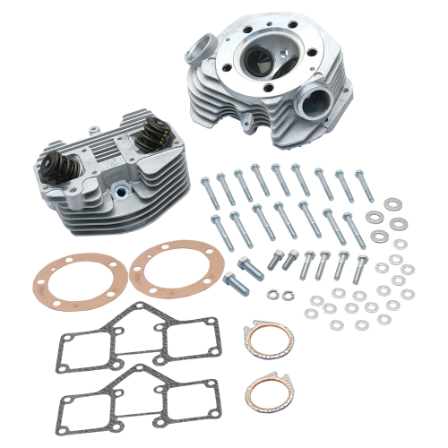 S&S Cycle - S&S Cycle Super Stock Cylinder Heads (Band Intake) - 3-5/8in. Bore - Dual Head - Natural Finish - 90-1488