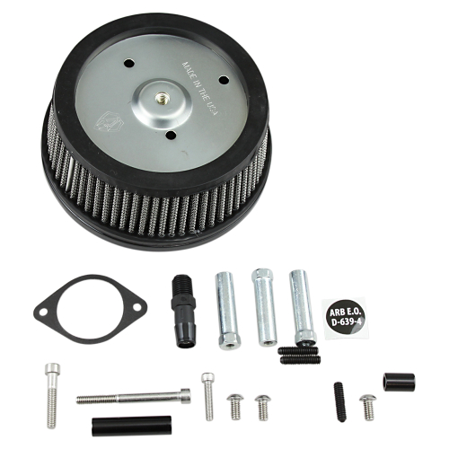 Arlen Ness - Arlen Ness Big Sucker Stage I Air Filter Kit w/ Synthetic Filter - Black - 50-319
