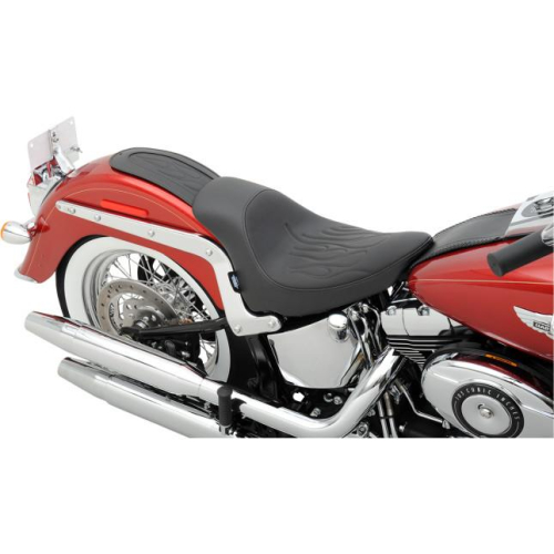 Drag Specialties - Drag Specialties EZ Mount Front Solo Seat - Flame - 0802-0805