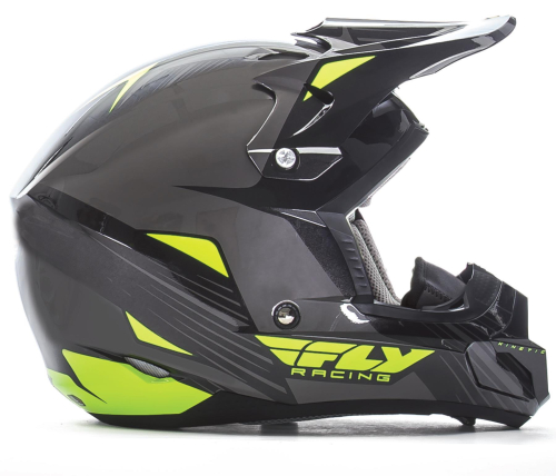 Fly Racing - Fly Racing Kinetic Pro Graphics Cold Weather Helmet - 73-4937XS - Hi-Vis/Black - X-Small