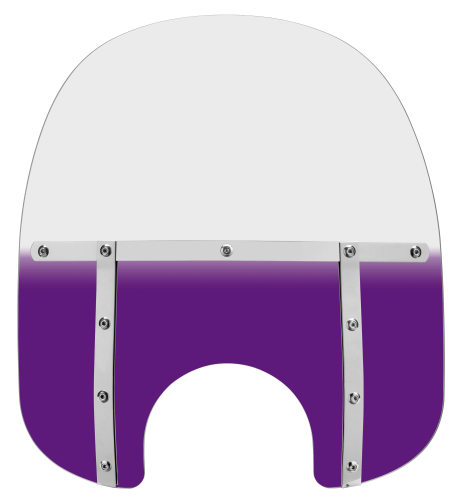 Memphis Shades - Memphis Shades Memphis Fats Windshield (7in. Cutout) - 17in. - Gradient Purple - MEM3214