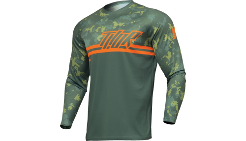 Thor - Thor Sector Digi Camo Jersey - 2910-7576 - Forest Green/Camo - X-Large
