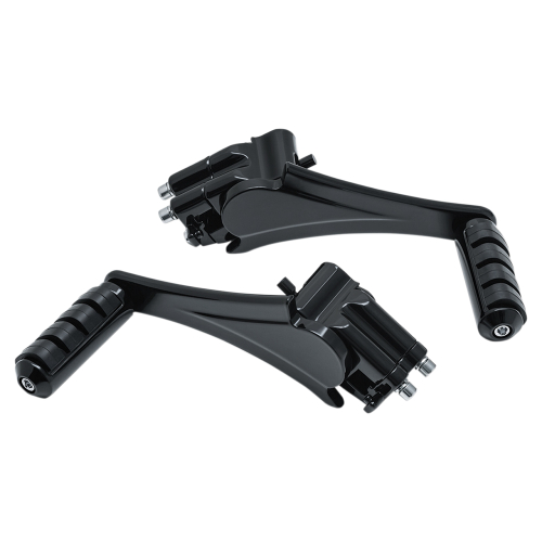 Kuryakyn - Kuryakyn Adjustable Passenger Pegs - Gloss Black - 7059