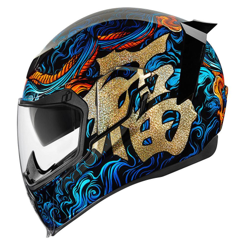 Icon - Icon Airflite Good Fortune Helmet - 842.0101-10733 - Blue - X-Small