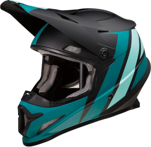 Z1R - Z1R Rise Evac Helmet - 0110-6658 - Matte Black/Teal - X-Large