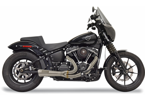 Bassani Manufacturing - Bassani Manufacturing 2-into-1 Ripper Short Exhaust System - 49-State - Stainless Steel - 1S73SSE
