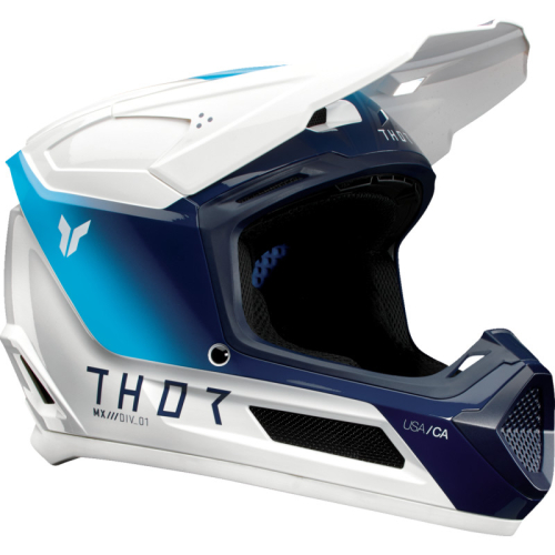 Thor - Thor Fleet Storm Youth Helmet - 0111-1691 - Storm White/Navy - Large