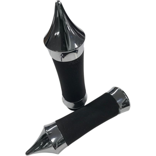 Eddie Trotta Designs - Eddie Trotta Designs Two-Piece Comfort Grips - Dead End - Chrome - TC-795