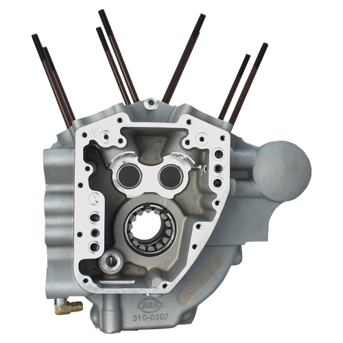 S&S Cycle - S&S Cycle Super Stock T2 Crankcase - 4 1/8in. Bore/Stock Bolt Pattern - Silver - 310-0368