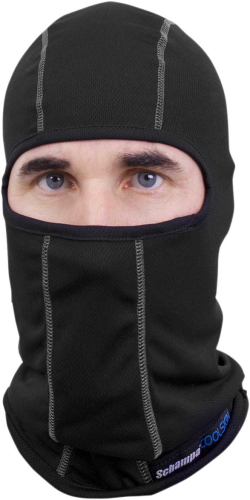 Schampa - Schampa Coolskin Balaclava Headwear - BLCLV015B-02 - Black with White Stitching - OSFM