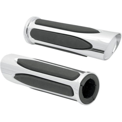 Arlen Ness - Arlen Ness Deep Cut Comfort Grips - Chrome - M-1050