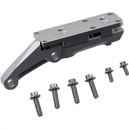 Alloy Art - Alloy Art OEM Caliper Mount for 49mm Lower Legs - Ambidextrous - Clear Anodized - 49HDBM-1