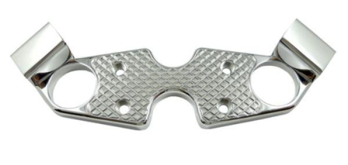 Yana Shiki - Yana Shiki Billet Aluminum Top Triple Clamp - Polished - Diamond Cut - A4268