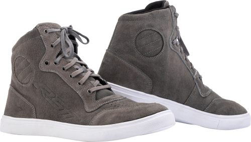 RST - RST Hi-Top Moto Sneaker - 103052GRY-45 - Gray Suede - 45