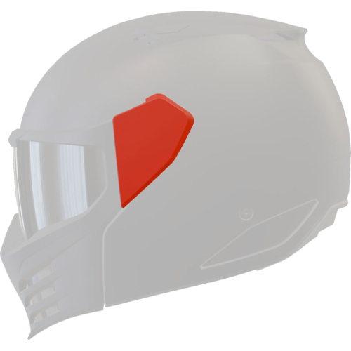 Icon - Icon Side Plate Kit for Elsinore Helmet - Race Red - 0133-1666