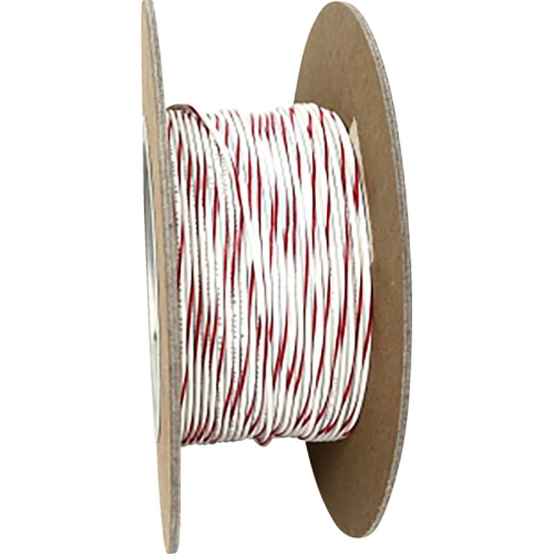 Namz - Namz 100-Foot OEM Color Wire Spool - 20 Gauge - White/Red Stripe - NWR-92-100-20