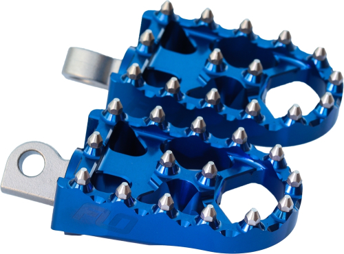 Flo Motorsports - Flo Motorsports Moto Style Footpeg Set - Blue - FPEG-800BLU