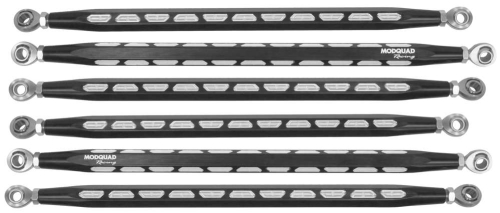 ModQuad - ModQuad Hex Rear Radius Rods - 12mm - Black-Recut - RZR-RR-XP1KS-HEX