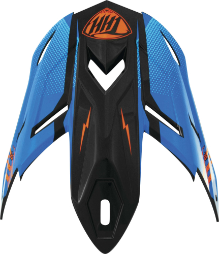THH Helmets - THH Helmets Battle Visor for T710 Helmets - Blue/Orange - 640412