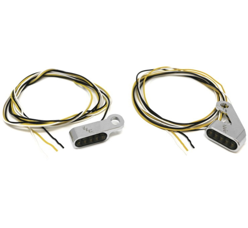 Namz - Namz Mini Mirror Mount Led Turn Signals - Chrome - LLC-MMM-C