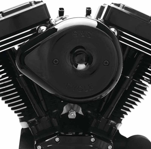 S&S Cycle - S&S Cycle Stealth Teardrop Air Cleaner Kit - Black - 170-0527