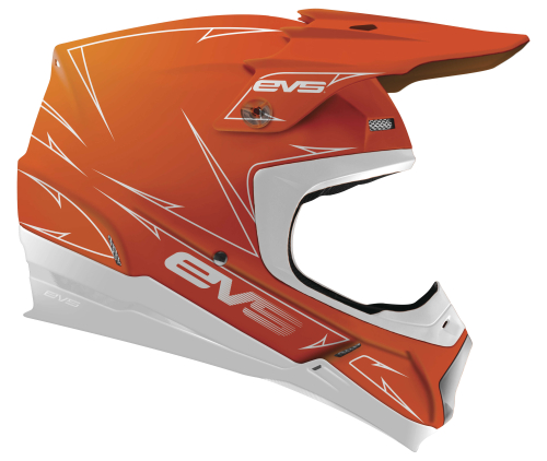 EVS - EVS Vortek T5 Pinner Helmet - H16T5P-OW-XXL - Orange/White - 2XL