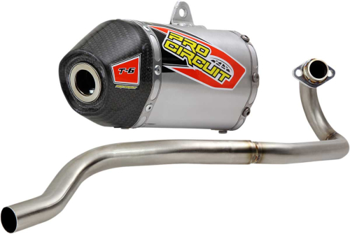 Pro Circuit - Pro Circuit T-6 4-Stroke Exhaust System - Stainless - 0122011F
