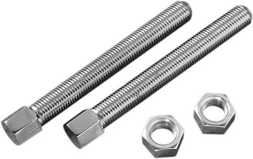 Drag Specialties - Drag Specialties Rear Chain Adjuster Bolts - 3/8in.-24 x 3in. - Chrome - 15-0902-SC1