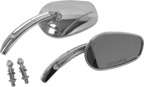 HardDrive - HardDrive Custom Arrow Head Mirrors - Chrome - 18-244