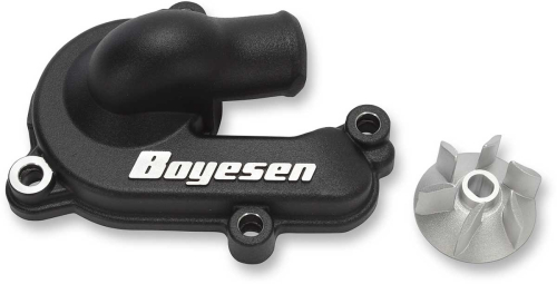 Boyesen - Boyesen Supercooler Water Pump Cover and Impeller Kit - Black - WPK-44AB