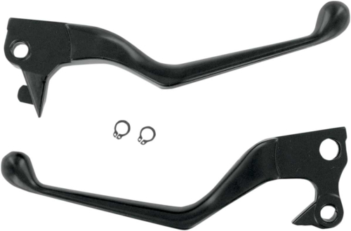 Drag Specialties - Drag Specialties Wide Blade Lever Set - Black - 0610-0129