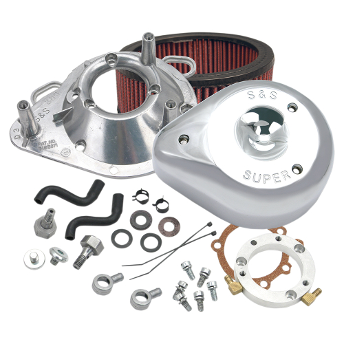 S&S Cycle - S&S Cycle Teardrop Air Cleaner Kit - Chrome - 170-0303B