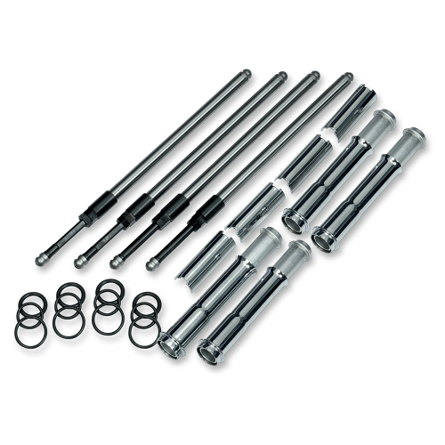 S&S Cycle - S&S Cycle Quickee Pushrod and Cover Kit - Chrome - 930-0123