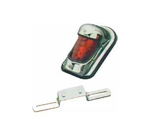 Emgo - Emgo Beehive Tail Light - Chrome - 62-21610