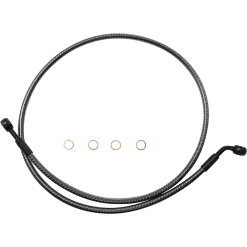 Magnum - Magnum Karbonfibr E-Z Align Single Disc Front Brake Line - 180deg. Top Angle - 44in - 76744SW