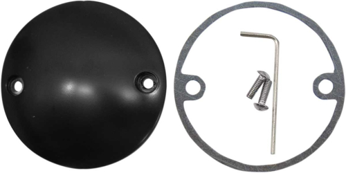 Drag Specialties - Drag Specialties Chrome Spherical Radius Points Cover - Flat Black - 30-0152KSB