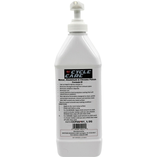 Cycle Care Formulas - Cycle Care Formulas Formula M Aluminum/Chrome Polish - 1/2gal. - CCF55P01_1/2G