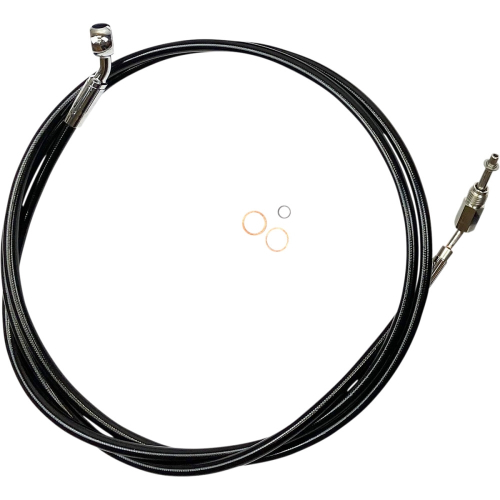 Magnum - Magnum XR Stainless Hydraulic Clutch Line - +6in. - +8in. - Black - SBC0111-74