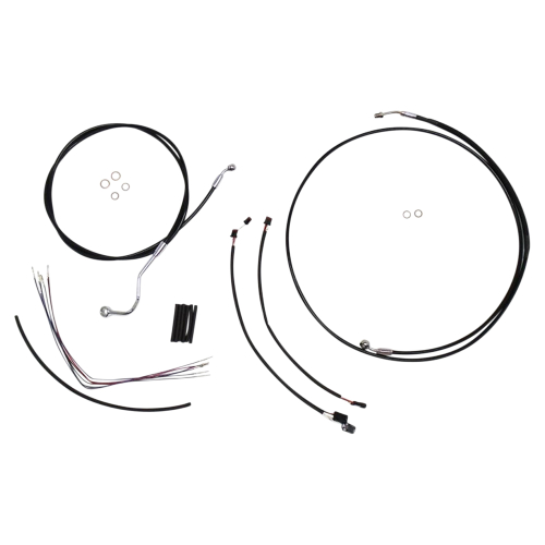 Magnum - Magnum Black Vinyl XR Handlebar Installation Kit for 15-17in. Ape - 489562