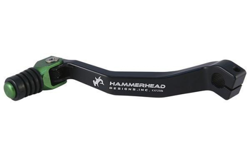 Hammerhead Designs - Hammerhead Designs Shifter Lever Kit with Rubber Shifter Tip (+10mm Offset) - Black/Green - 01-0340-07-30
