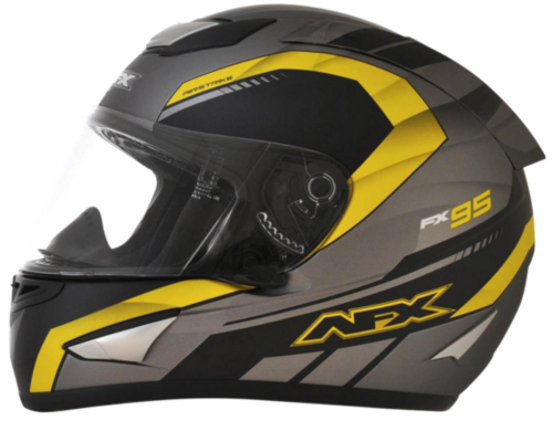 AFX - AFX FX-95 Airstrike Helmet - 01018580 - Frost Gray/Hi-Vis Yellow Airstrike - Small