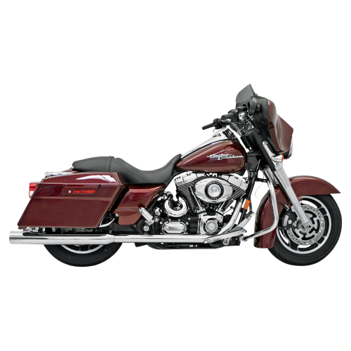 Bassani Manufacturing - Bassani Manufacturing 3 1/2in. Slip-On Mufflers - Straight Cut - Chrome - 11117A