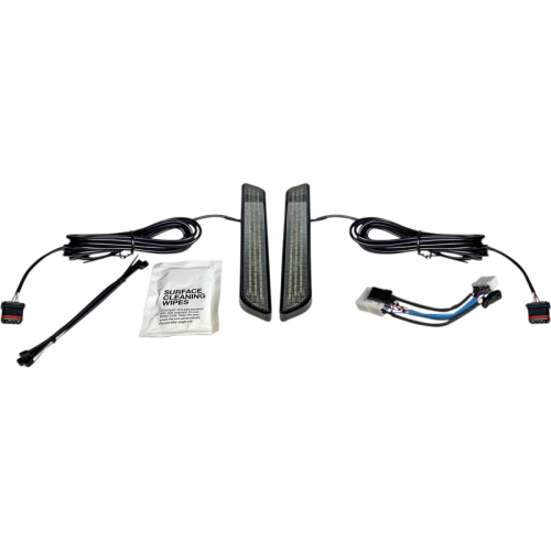 Custom Dynamics - Custom Dynamics LED Front Fork Lightz - Smoke Lens/Black Finish - CD-FORK-HD-SB