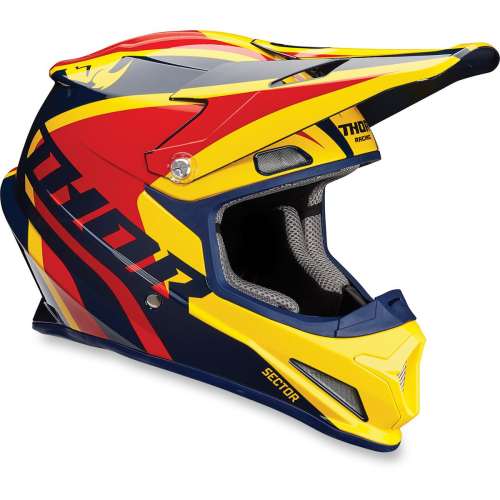 Thor - Thor Sector Ricochet Helmet  - XF-2-0110-5172 - Navy/Yellow - X-Small