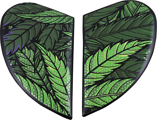 Icon - Icon Side Plate Kit for Airform Helmets - Rite Mind, green - 0133-1266