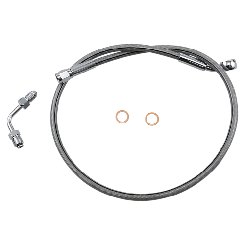 Magnum - Magnum Clear Coated XR Stainless Upper Front Brakeline Kit - 28in. Total Length - SSC1501-28
