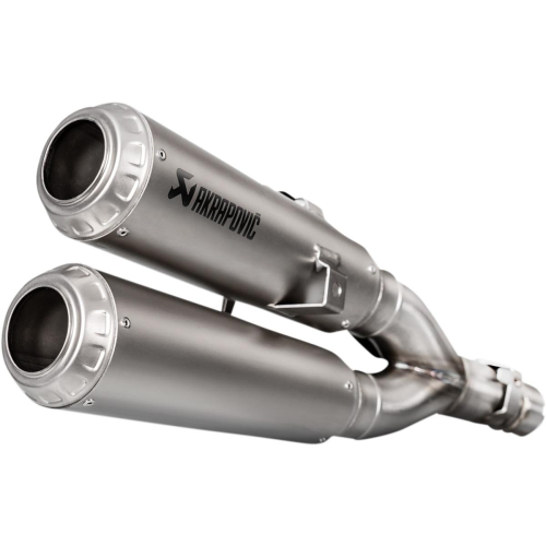 Akrapovic - Akrapovic Slip-On Line Dual Mufflers - Stainless Steel - S-H125SO3-FFSS