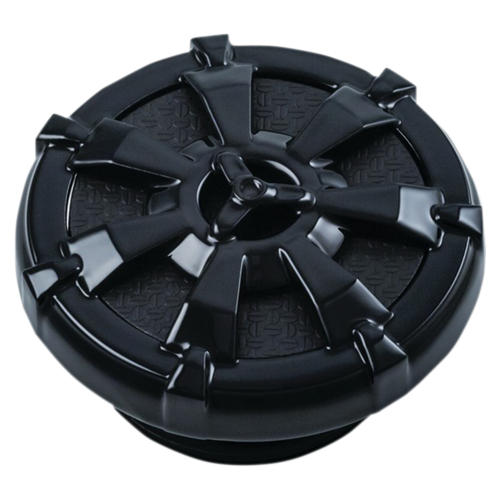 Kuryakyn - Kuryakyn Alley Cat Right Hand Thread Gas Cap - Vented - Gloss Black - 7384