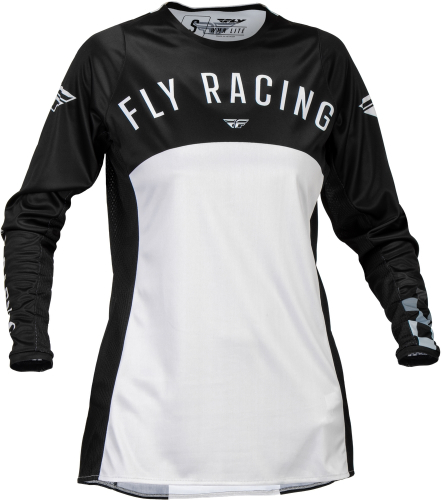 Fly Racing - Fly Racing Lite Womens Jersey - 377-620S - Black/Light Gray - Small
