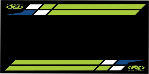 Factory Effex - Factory Effex Bike Mat - Kawasaki - Black/Green - 22-45122